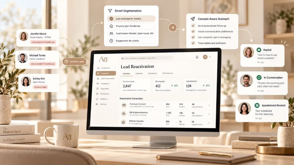 ARI Lead Reactivation dashboard turning dormant leads into appointments and conversations